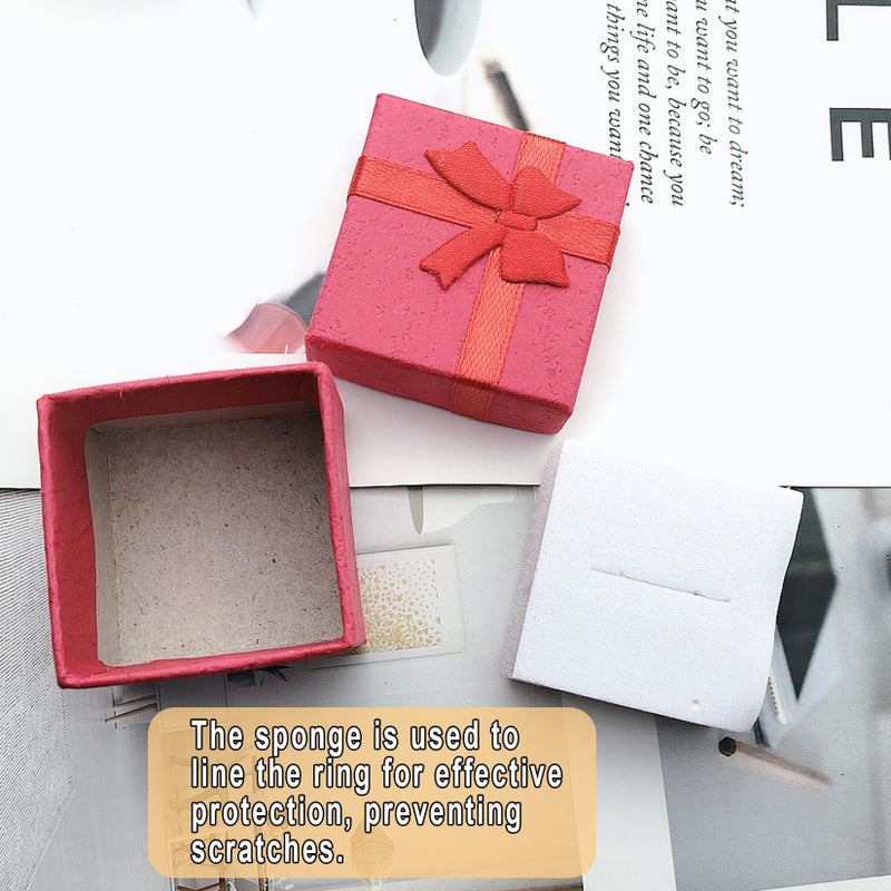 Markeny 32 Pcs Gift Box Set Ring for Ring and Earring Jewelry Anniversaries, Weddings, Birthdays, 4Color - Image 4